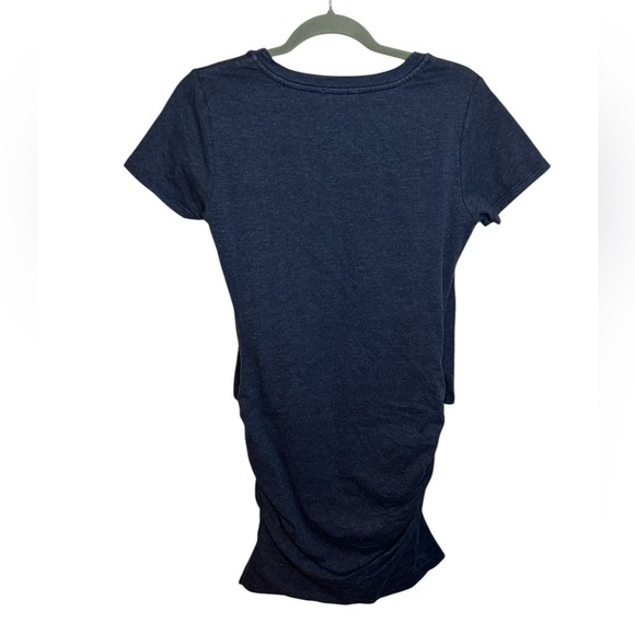 Sundry Navy Blue Knotted T-Shirt Dress - Picture 3 of 5